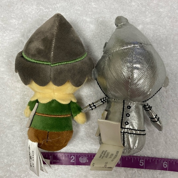 Hallmark itty bitty wizard of oz scarecrow and tin man mini plush - Picture 2 of 6